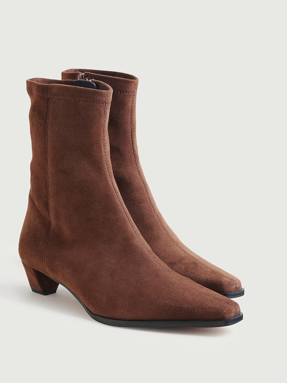 New! J. Crew Remi Square-toe Ankle Boots in Stretch Suede 9